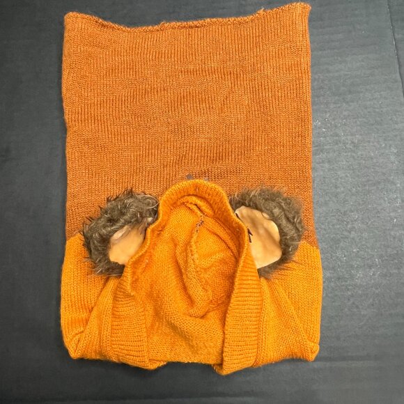 Star Wars Dog Costume Size Small Brown Ewok Sweater Hoodie Faux Fur Ears Winter - Picture 5 of 8